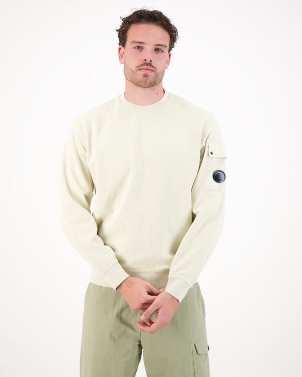 Brushed Emerized Pullover Creme
