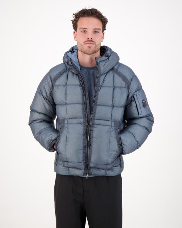 D.D. Shell Hooded Puffer Jacket Blue