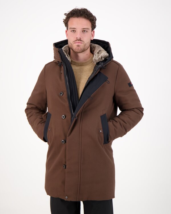 Kasa Ki 04 Fur Jacket Dark Brown