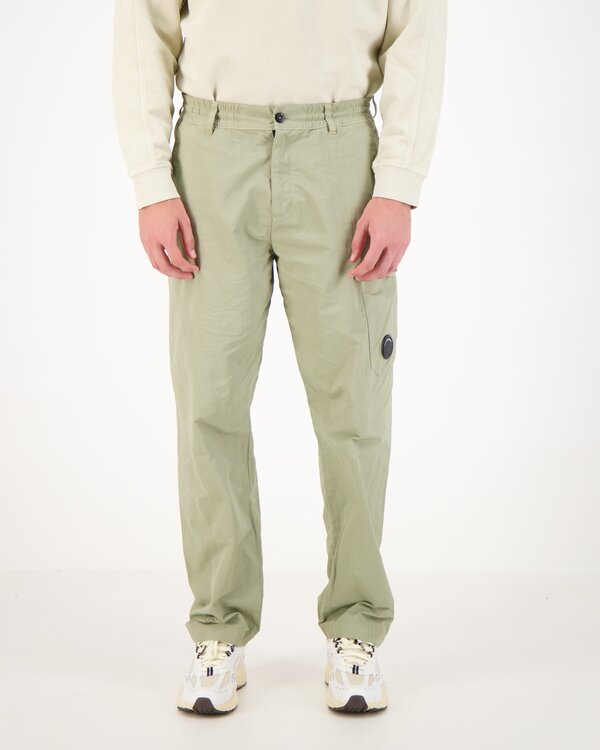 Stretch Sateen Cargo Pants Beige