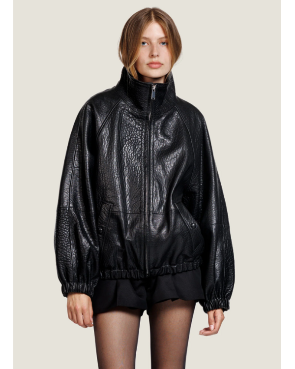 Marley leather jacket Black