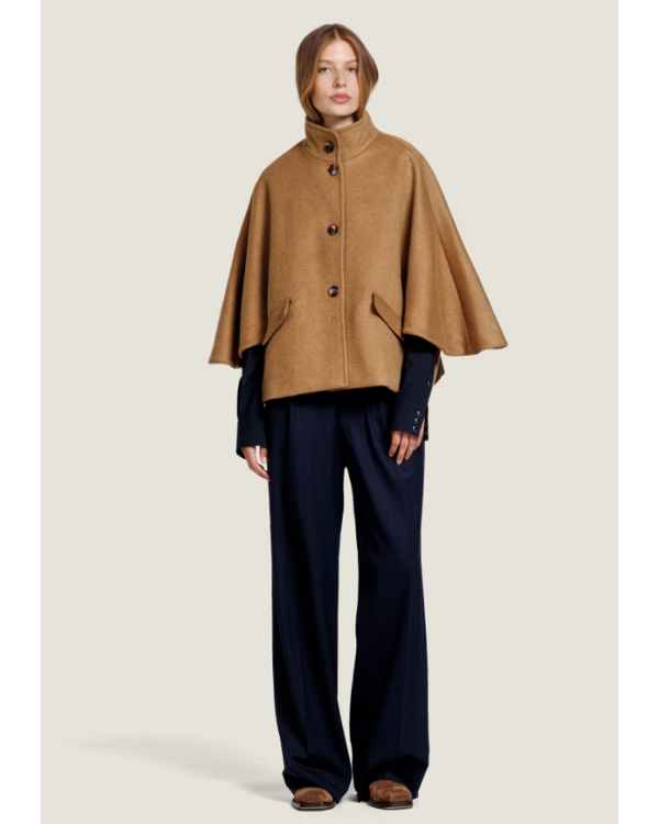 Zoelle Wool Cape Tabacco