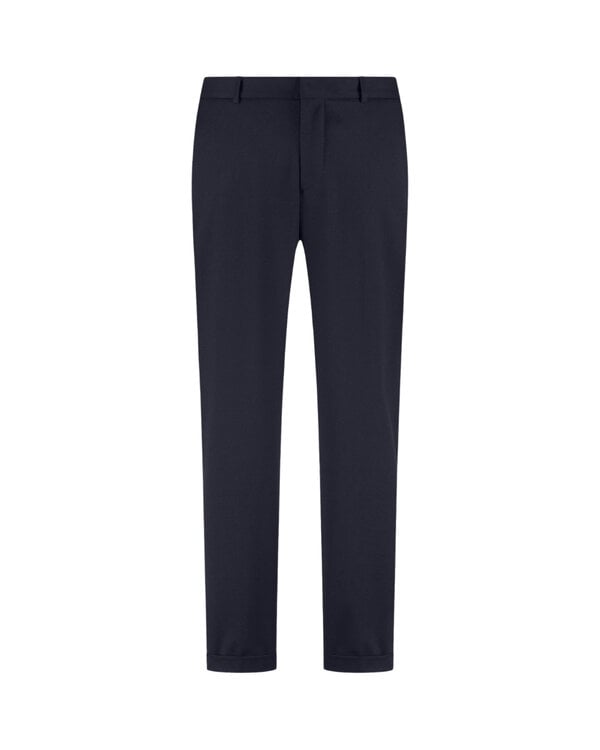 Beckett Soft Wool Relaxed Tailored Trousers Navy