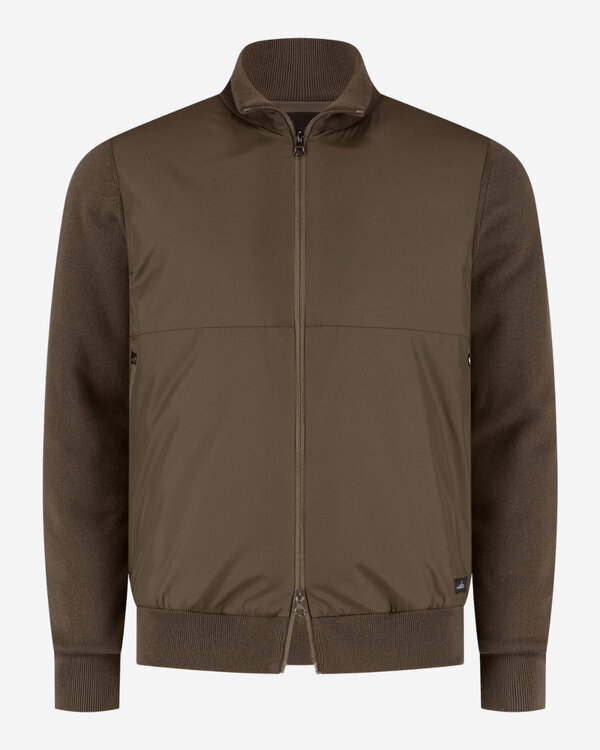 Franklin Cotton Merino Hybrid Jas Olive
