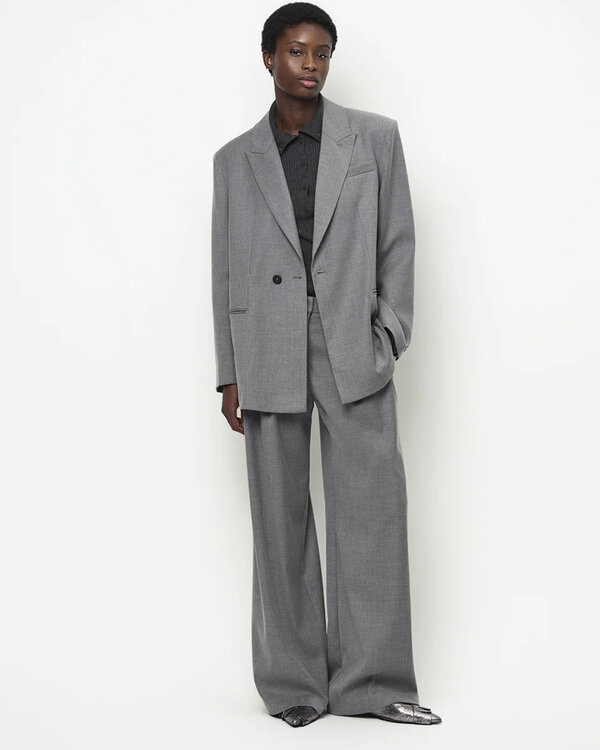 Bolton Wrap Blazer Grey
