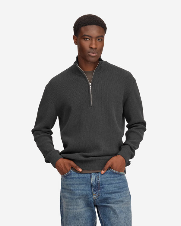 Danny Half Zip 6429 Charcoal
