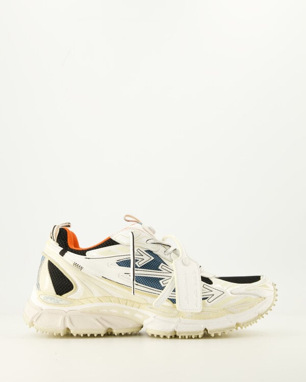 M Ow Brb Worn Out Sneakers Neon Blauw/Wit