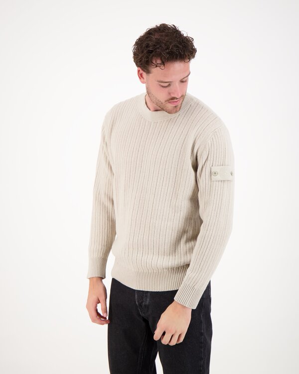 5100051 Wool Cashmere S.I. Ghost Crewneck Beige