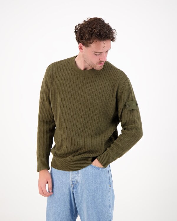 5100051 Wool Cashmere S.I. Ghost Crewneck Grun