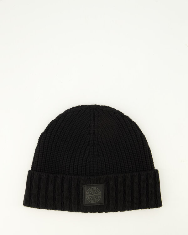 N100006 Cashmere S.I. Ghost Beanie Muts Schwarz