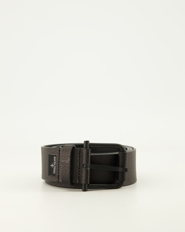 9300002 Tumbled Leather Belt Black