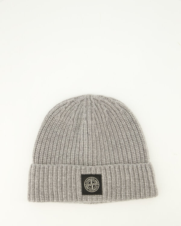 • N100002 Full Rib Rws Wool Beanie Muts Beige