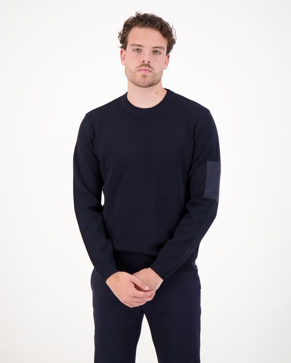 Round Longsleeve Sweater Navy