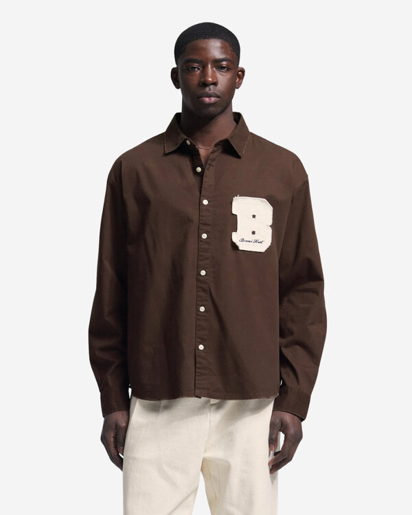 Varsity Shirt LS Brown