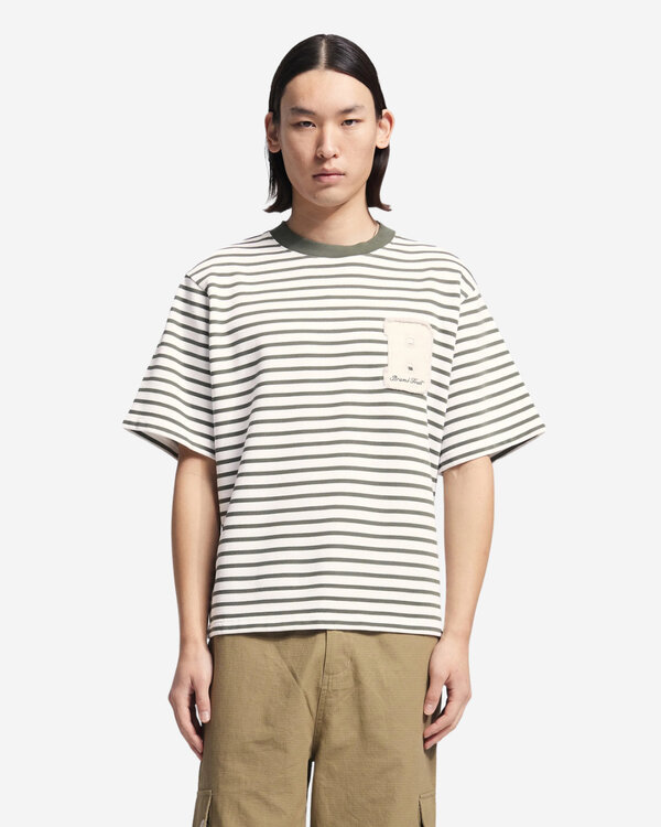 Varsity Striped T-shirt Groen