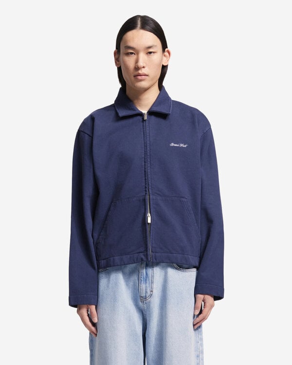 Script Logo Full Zip Marine