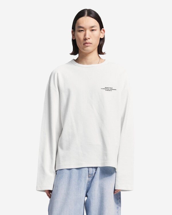 Stamp Waffle Longsleeve Wit