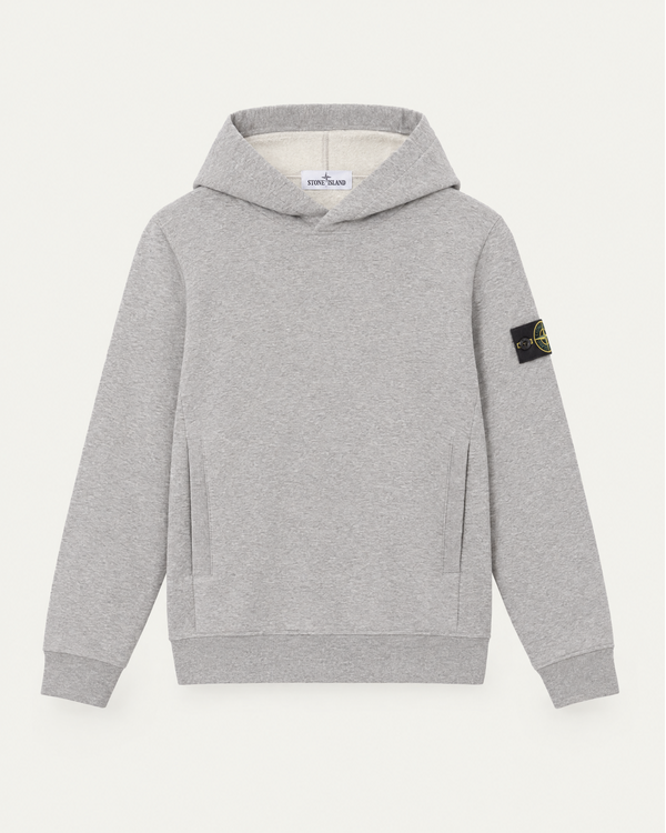 6100004 Organic Cotton Fleece Hooded Sweatshirt Grey