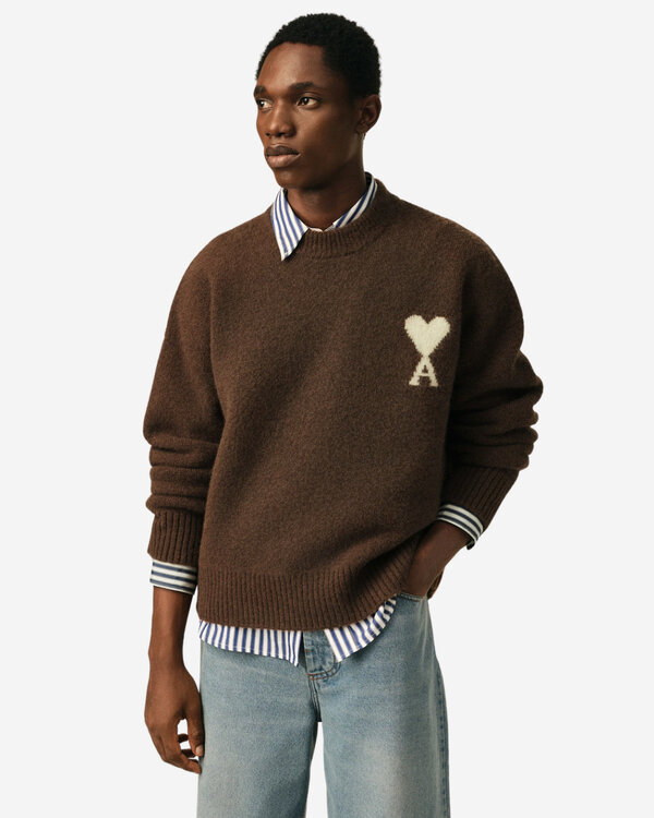 Ami De Coeur Crewneck Sweater Braun