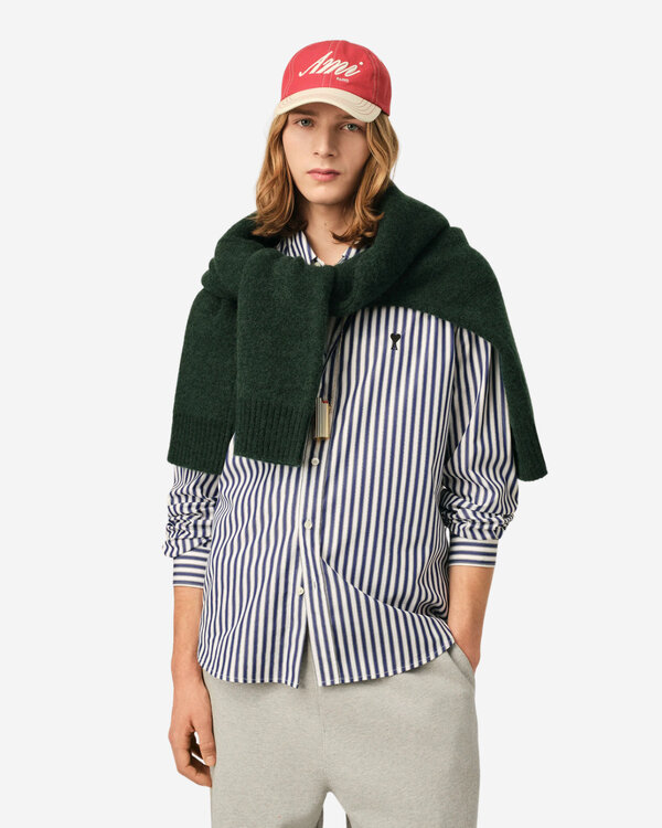 Contrasted Ami De Coeur Button Down Hemd Kobalt