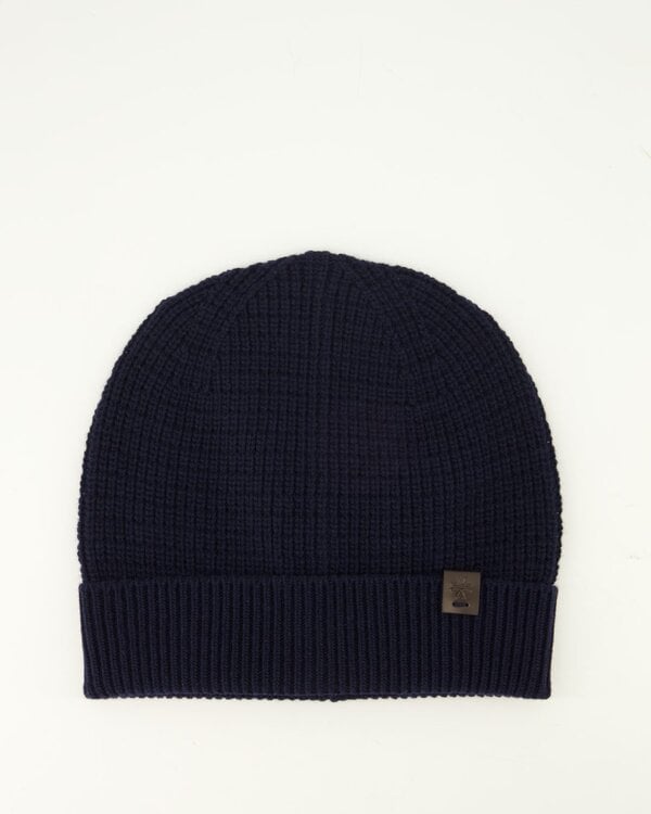 Wol en Kasjmier Muts Donkerblauw