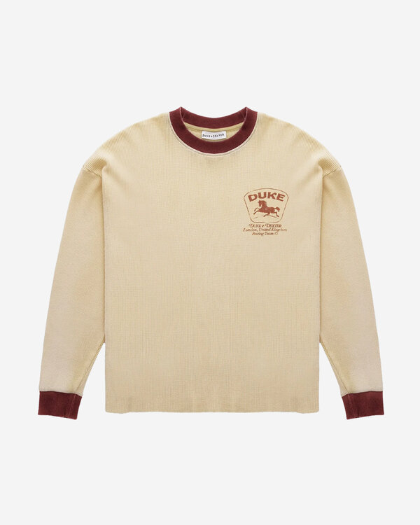 DR4 Racing Waffle Sweater Sand