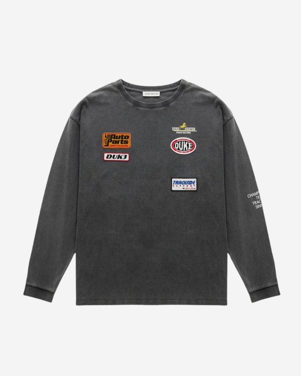 DR4 Track Long Sleeve T-Shirt Washed Black