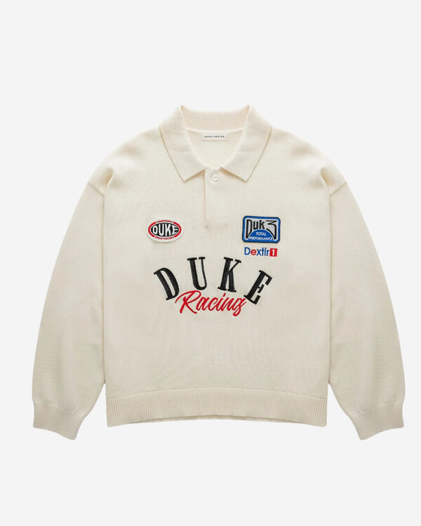 DR4 Racing Polo Creme