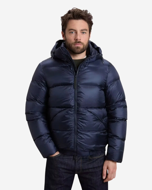 Gepolsterter Perplex Puffer Blau