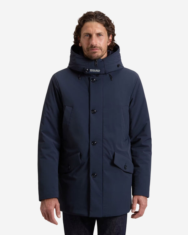 Woolrich Stretch Parka Blauw Stretch Parka Blauw