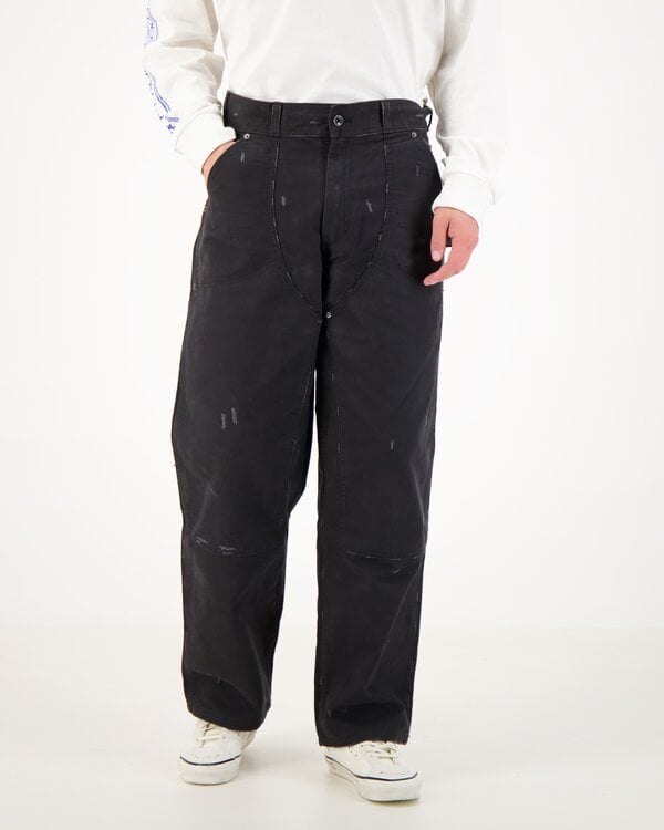 A.O.D. Distressed Double Knee Hose Schwarz
