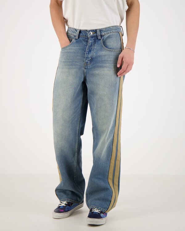 Sunfade Denim Track Pants Blauw