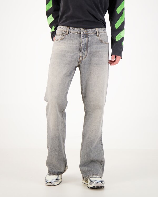 Half Arrow Flare Jeans Grey
