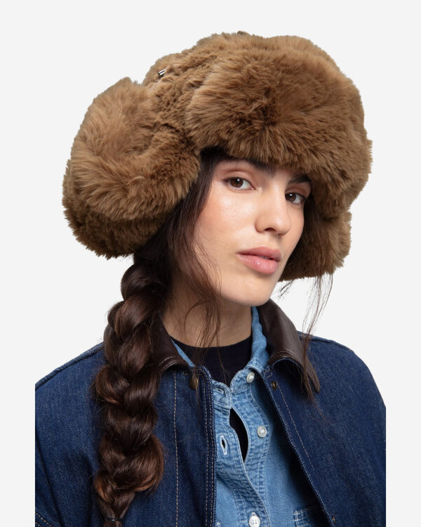 Fake Fur Arctic Hat Braun