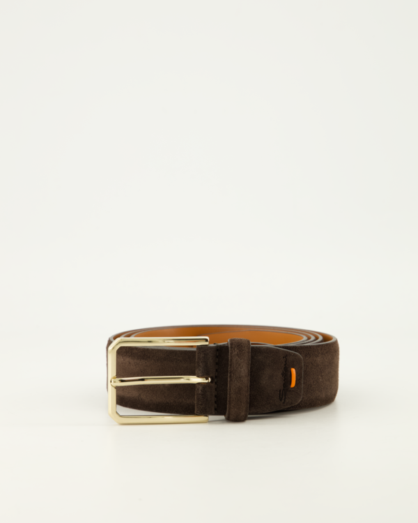Belt Suede Adjustable Bruin