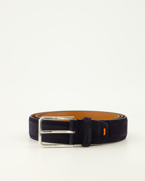 Belt Suede Adjustable Navy