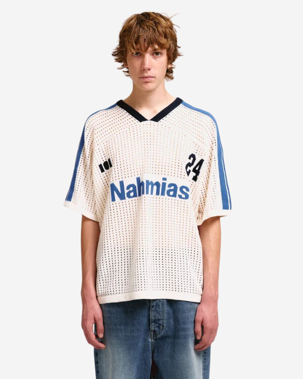 24 Cotton Knit Soccer Jersey Ecru