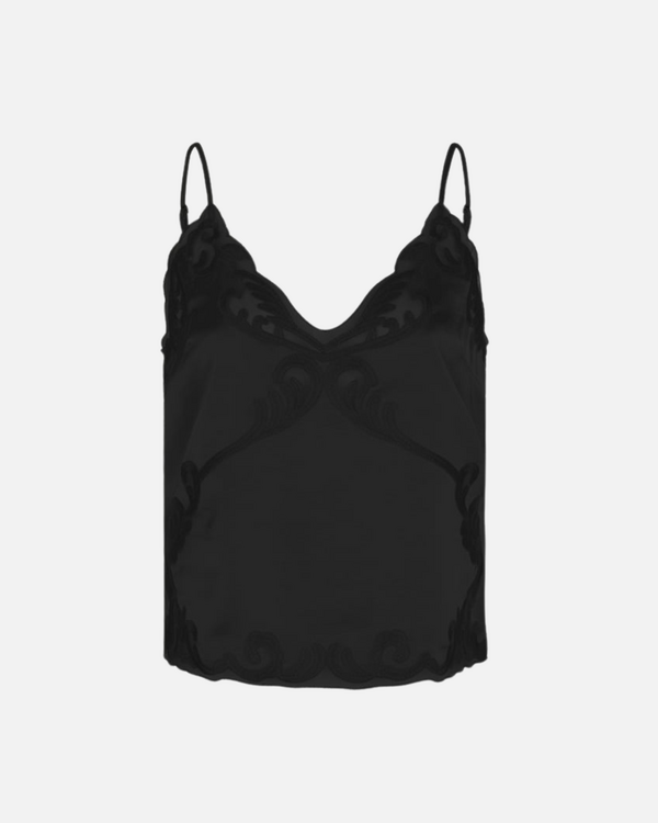 Lace Camisole Top Black