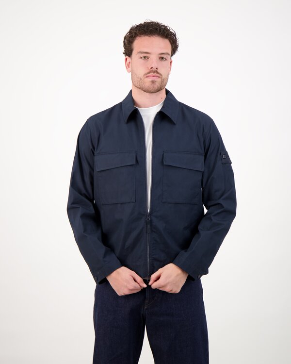 1200018 All Weather Cotton Canvas S.i. Ghost Jacket Navy