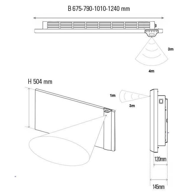 DRL products E-Comfort Klima elektrische radiator 2 kW