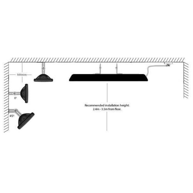Herschel Colorado 2500R - Terrasverwarmer met afstandsbediening