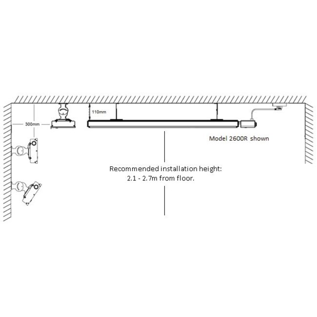 Herschel Summit 2600 Zwart - De grote ruimte verwarmer