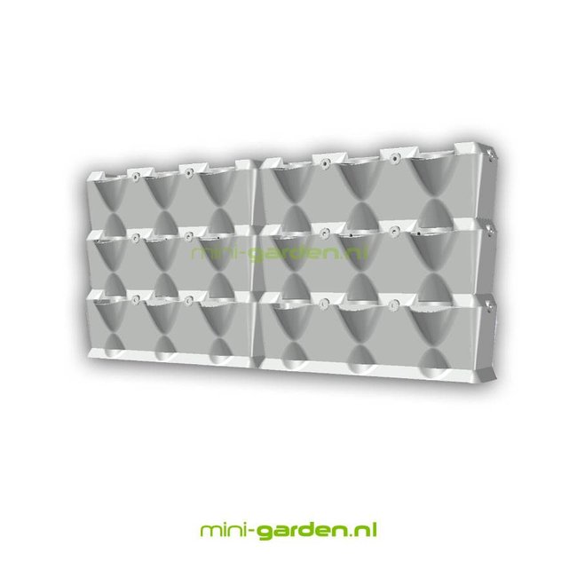 Minigarden Vertical  0.75m2 combinatie pakket voor aan de wand