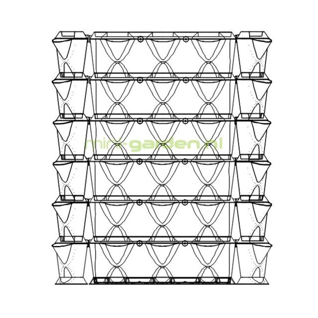 Minigarden Vertical en Corner 1m2 combinatie pakket