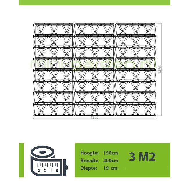 Minigarden Vertical 3.0m2  combinatie pakket
