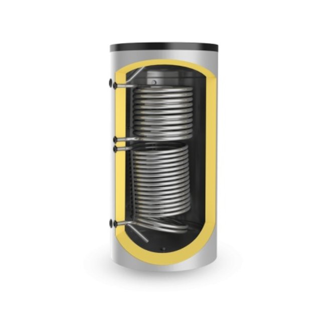 ELDOM Green Line 500 liter buffer met 2 warmtewisselaars, niet geëmailleerd
