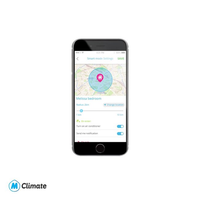 Melissa Climate Smartphone Airco bediening IOS/Android