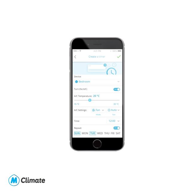 Melissa Climate Smartphone Airco bediening IOS/Android