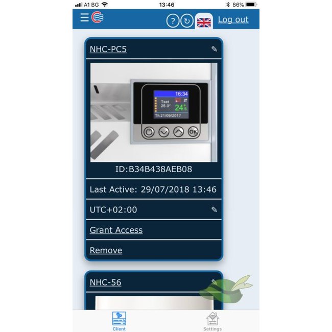 ELDOM Extra Life Eldom Extra Life 1,0 kW elektrische wandconvector met  wifi