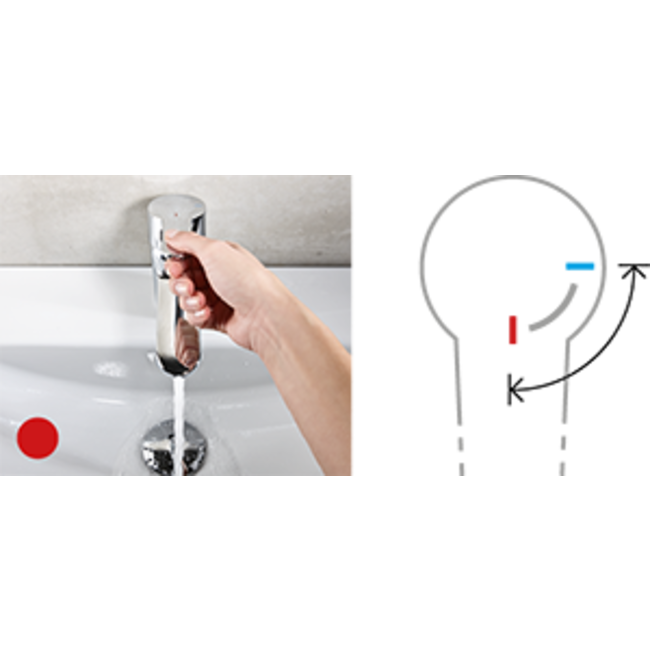 Clage Elektronisch geregelde kleine doorstromer 3,5 kW  met speciale wasbakkraan